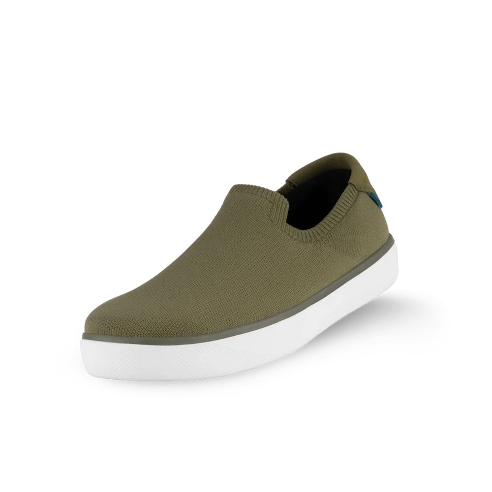 Vessi Moss Green WomenBoardwalk Slip-On Sneakers Size 7